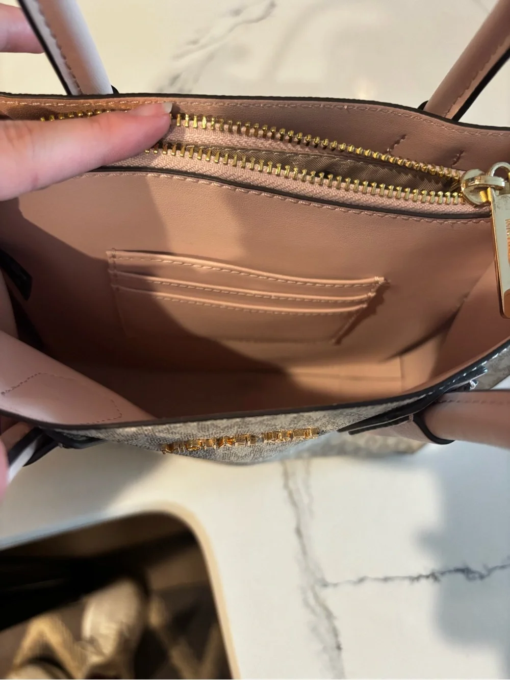 Michael Kors compact satchel